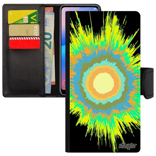 Coque S24 À Rabat Explosion Sm-S921b/Ds Soleil Motif Texture Telephone Coloré Design Modern Portable De Protection En Samsung Galaxy