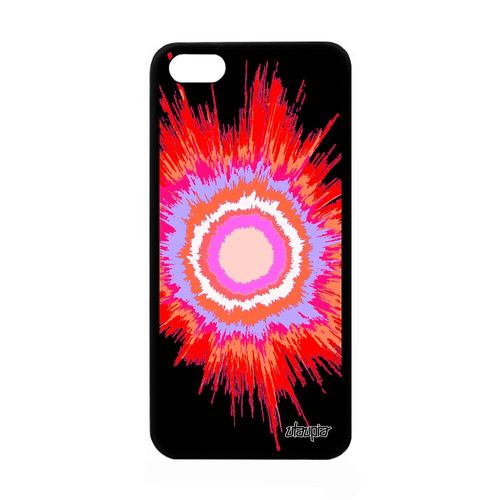 Coque Iphone 5c Silicone Explosion Bumper Rigide Case Motif Effet Soleil Rouge Housse Design Fond Univers Telephone Jolie De Apple