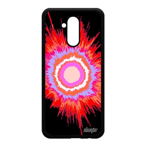 Coque Huawei Mate 20 lite silicone explosion antichoc souple fond motif galaxie mobile design jolie soleil telephone rouge univers