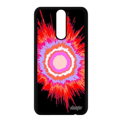 Coque pour Huawei Mate 10 lite silicone explosion caoutchouc rigide case jolie univers TPU soleil design effet motif rouge fond de