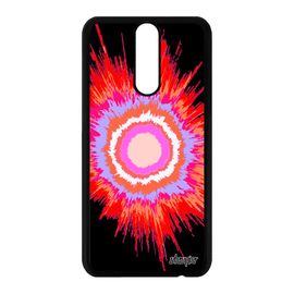 Coque Pour Huawei Mate 10 Lite Silicone Explosion Caoutchouc Rigide Case Jolie Univers Tpu Soleil Design Effet Motif Rouge Fond De