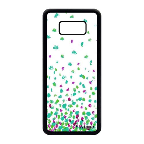 Coque Silicone Galaxy S8 Plus Confettis Pois 4g Effet Case Petales Design Vert Romantique Metal Antichoc Made In France Samsung