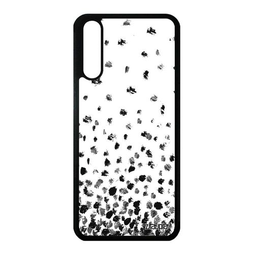 Coque Huawei P20 En Silicone Confettis Pois De Protection Gris Jolie Fond Antichoc Romantique Design Petales Effet Motif 4g
