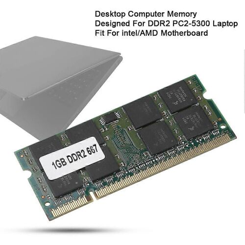 DDR2 1G 667MHZ pour ordinateur portable PC2-5300 Mémoire entièrement compatible pour Intel/AMD 200Pin
