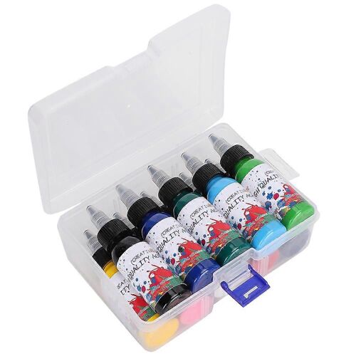 10 Pcs Peinture Acrylique Pigment Set Type B Textile Tissu Huile Dédié Art Peinture Ys101 30ml