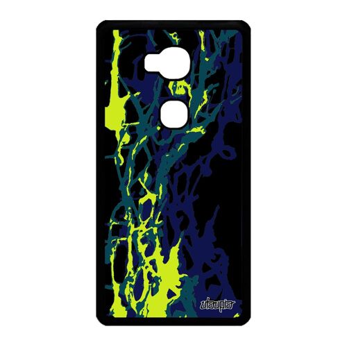 Coque Honor 5X silicone peinture moderne design abstrait contemporain jolie personnalisé motif original antichoc effet fond noir de