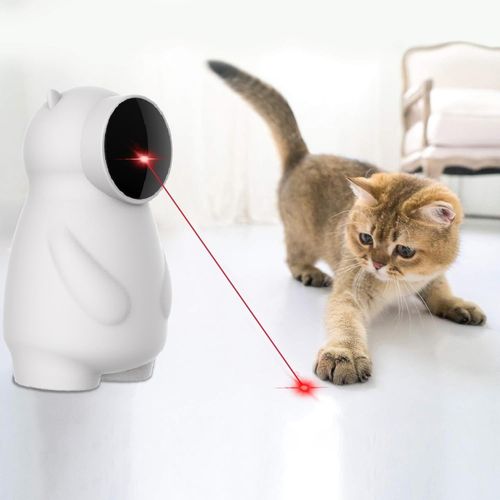 Subzonal-Jouet Chat Interactif, Jouet Chaton Interieur Électronique Intelligent Automatique À Led Rouge, Jeu Chat, 4 Modes Jeux Chat Pour Chatons Ou Chats Adultes, Rechargeable