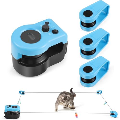 Jouet Pour Chat D'intérieur, Nouveau Tapis De Course Pour Chatons Ennuyeux, Jouets Pour Chats Avec Contrôle Automatique/À Distance Et Vitesse Réglable, Jeu De Poursuite, Course À Pied