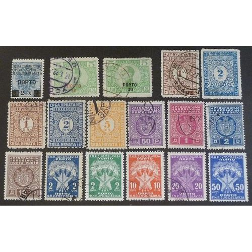Yougoslavie Taxe Oblitéré Y Et T N° 36 Et Plus Lot De 17 Timbres De 1919-53