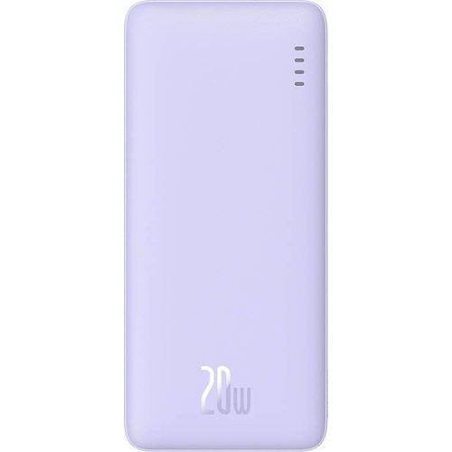 Batterie Externe Usb, Type-C, Micro-Usb, 20w, 10000mah + Câble Type-C - Baseus Airpow (P10022801513-00) - Nebula Purple