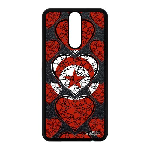 Coque Silicone Drapeau Tunisie Tunisien Pour Mate 10 Lite Foot Coupe D'afrique Coupe Du Monde Pas Cher Antichoc Aluminium Can Huawei