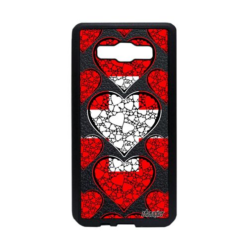 Coque Samsung Galaxy A5 2015 Silicone Drapeau Suisse Antichoc Foot Jo Coupe Du Monde Coeur I Love Switzerland Basket Made In France
