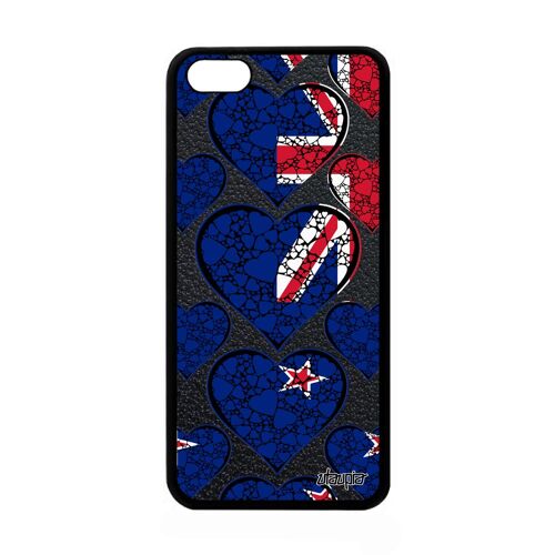 Coque silicone iPhone 5C drapeau nouvelle zelande neo zelandais telephone etui jeux olympiques football foot coupe du monde de Apple