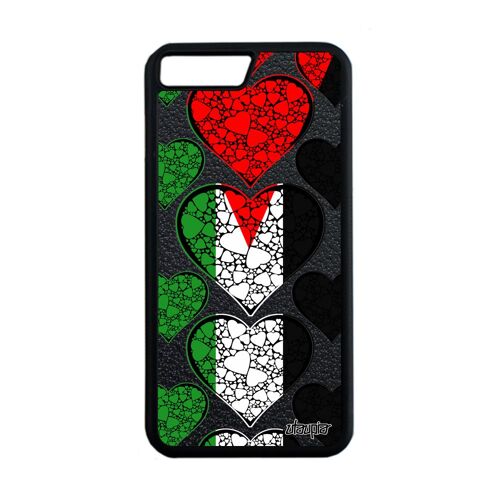 Coque Drapeau Palestine Palestinien Pour Iphone 8+ Plus Silicone Rigide Gel Coupe Du Monde Bumper Basket Telephone Foot Coeur Apple