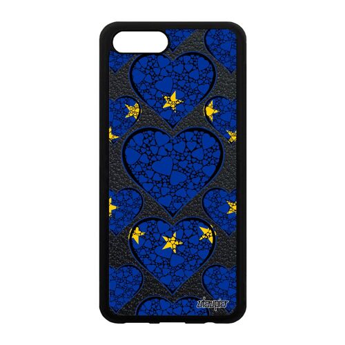 Coque En Silicone Pour Honor V10/View 10 Drapeau Europeen Europe Ue Rigide Pas Cher Case De Protection Union Europeenne I Love Coeur