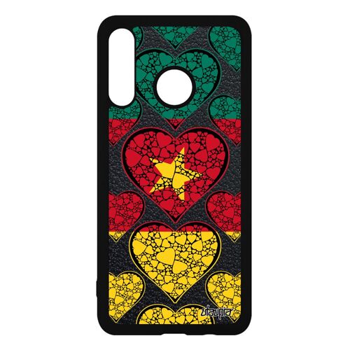 Coque Drapeau Cameroun Camerounais Huawei P30 Lite Silicone Mar-Lx2 Jeux Olympiques Can Souple Telephone Design Republique Du Etui