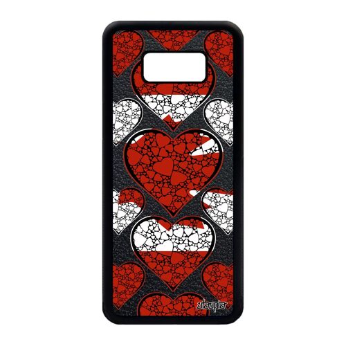 Coque S8+ Plus silicone drapeau canada canadien jeux olympiques telephone pas cher coeur coupe du monde noir I love Samsung galaxy