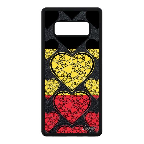 Coque Drapeau Belgique Belge Pour Galaxy Note 8 Silicone Football Tpu Antichoc Coupe Du Monde Jo Euro Coeur I Love Portable Samsung