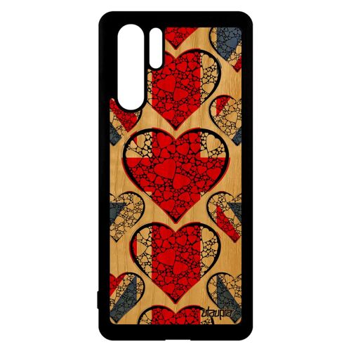 Coque Bois P30 Pro Silicone Drapeau Union Jack Angleterre Anglais Foot Grande Bretagne Coupe Du Monde Royaume Unis Euro Case Huawei
