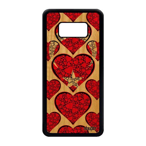 Coque Samsung S8 Bois Silicone Drapeau Turquie Turc 4g I Love Football Pas Cher Foot Jo Etui Coeur Case Coupe D'europe Euro Galaxy