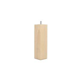 Lot De 4 Pied De Lit En Bois De Hêtre ¿ Hauteur 20 Cm ¿ Verni Clair ¿ Vis M8x20