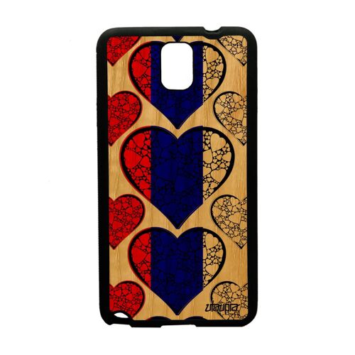 Coque Samsung Galaxy Note 3 Bois Silicone Drapeau Russie Russe Football Coupe Du Monde Pas Cher Foot Coupe D'europe Basket Jo Rigide