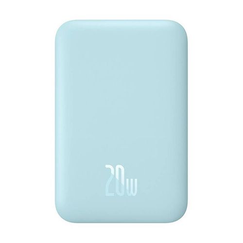 Batterie Externe Type-C Type-C, Chargement Sans Fil, 20 W, 6000 Mah + Câble Type-C, 30 Cm - Baseus Mini Air (P10059002313-00) - Bleu