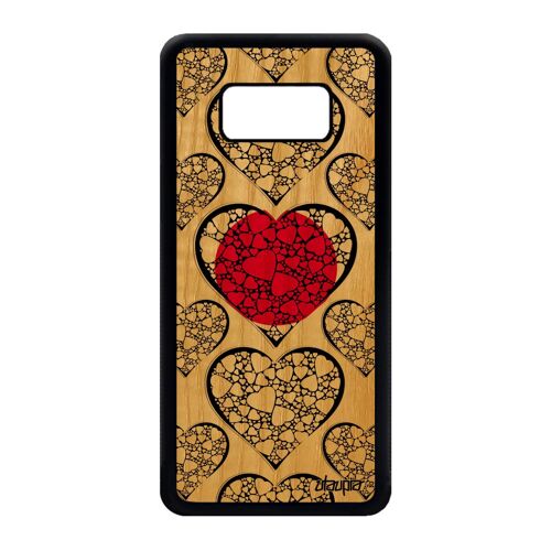 Coque Pour Samsung S8 Bois Silicone Drapeau Japon Japonais Coupe Du Monde Foot Rugby Frêne Jeux Olympiques Football Etui Jo Galaxy