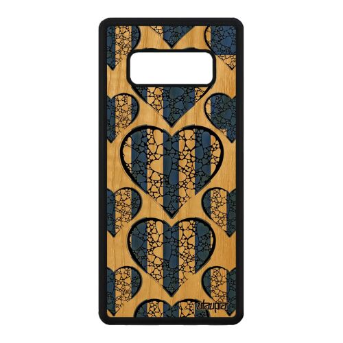 Coque Samsung Galaxy Note 8 En Bois Silicone Drapeau Grece Grec Foot Coeur Jo Euro De Protection Smartphone Basket Case Original Tpu