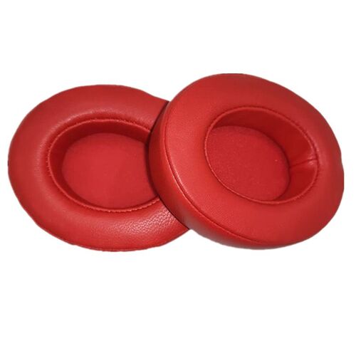 Coussinets d'oreille en peau de mouton pour Beats Studio 2.0, 1 paire Rouge