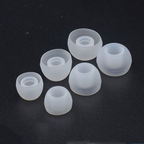 Embouts en silicone pour écouteurs 4,5-6 mm 3 tailles 15 paires Transparent