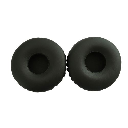 1 paire de coussinets d'oreille en cuir PU protéiné pour écouteurs Beats Solo Le noir