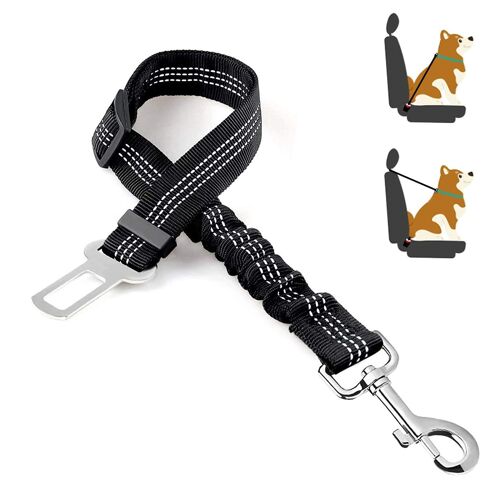 Ceinture De Sécurité Réglable Pour Animaux, Noir