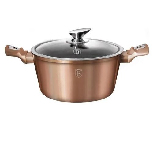 Faitout - Berlinger Haus Bh-6194 - 30cm - Aluminium Forgé - Système Turbo Induction - Or Rose