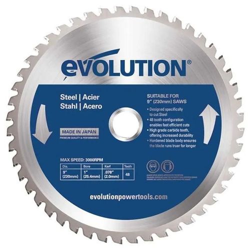 Lame de scie acier 230 mm - 48 dents-Evolution