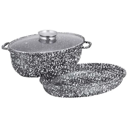 Plat À Rôti Ceramique, Avec Couvercle 38cm Klausberg Kb-7367