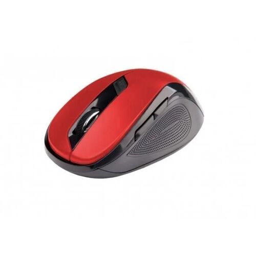 C-TECH WLM-02R, Droitier, Optique, RF sans fil, 1600 DPI, Noir, Rouge
