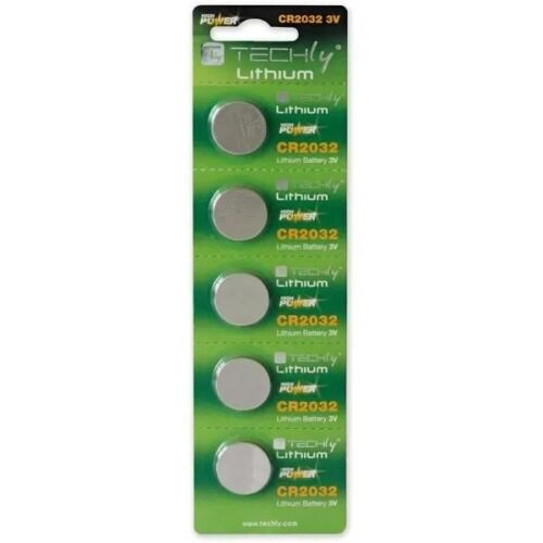 LITHIUM PILE BOUTON CR2032 (LOT DE 5) TECHLY 307063