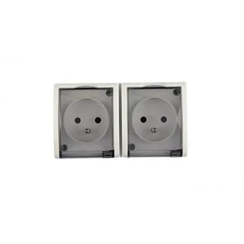 Prise de courant - Kontakt-Simon - AQGZ1-2-11A - Plastique - IP54 - 250V