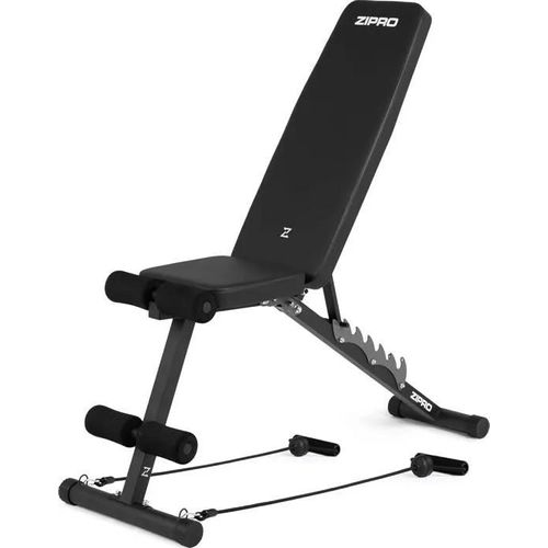 Banc De Musculation - Zipro - Tempo - Pliable - 6 Niveaux D'inclinaison - Extenseurs Intégrés
