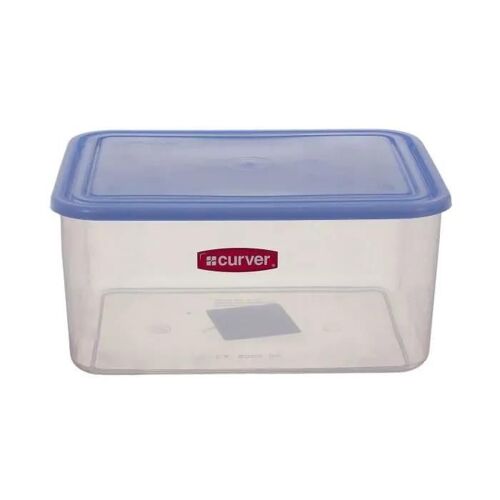 Congélateur-coffre-fort carrés conteneurs en plastique de stockage des aliments avec couvercle bleu Curver (3 l), EF500820