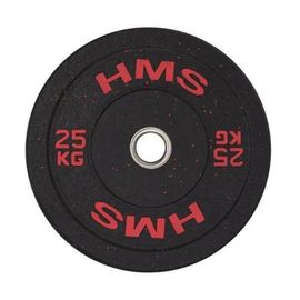 Disque De Musculation - Hms - Htbr25 - 25 Kg - Caoutchouc - Anti-Dérapant
