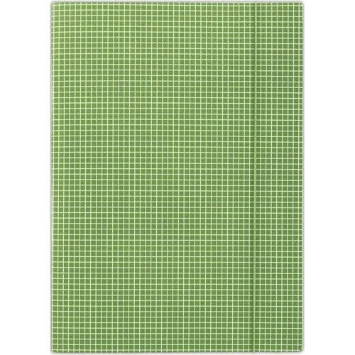 Dossier Avec Élastique - Donau - Fep06 - A4 - 400 G/M² - 3 Plis - Carreaux Verts