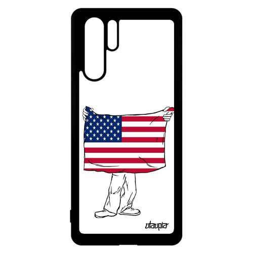 Coque P30 Pro Silicone Drapeau Etats Unis Usa Americain Telephone Aluminium Nba Jo Souple Original Foot Nfl Basket Rigide De Huawei