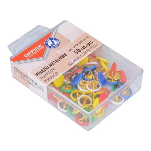 Boite 50 Punaises Couleur Office Products