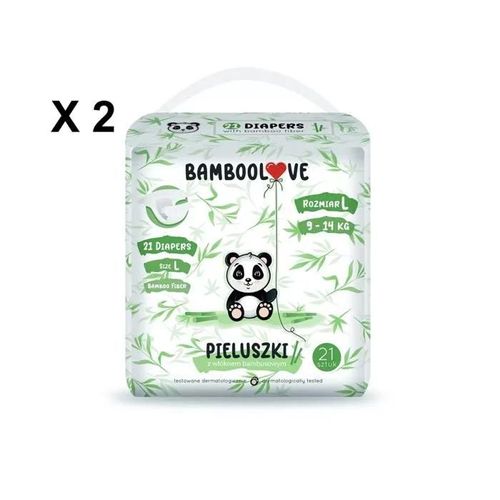Couche Bamboolove Taille L (9-14kg) 42 Couches 