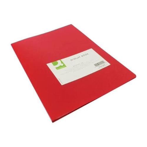 Q-Connect Porte Vues 20 Compartiments A4 Pour 40 Feuilles Rouge