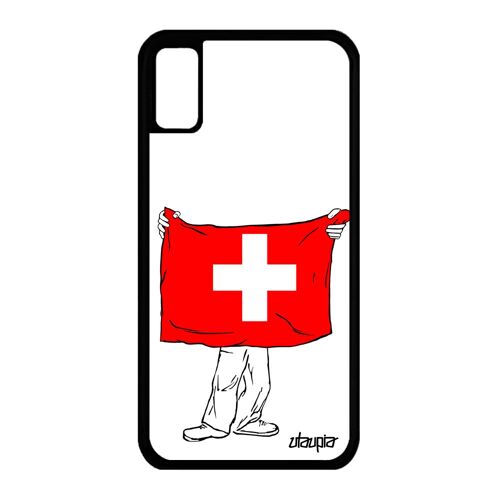 Coque Silicone Iphone Xs Drapeau Suisse Euro Rigide Antichoc Foot De Protection Coupe Du Monde Basket Telephone Made In France