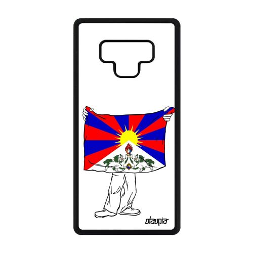 Coque Galaxy Note 9 En Silicone Drapeau Tibet Tibetain Asie De Protection Zen Telephone Bouddha Bouddhisme Personnalisé Samsung