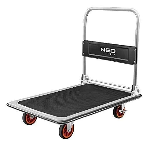 Chariot de transport - NEO - Plateforme 84-403 - Pliable - Robuste - Noir